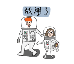 Ltyahey's Astronaut can anybody hear me? sticker #14246564