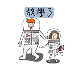 Ltyahey's Astronaut can anybody hear me? sticker #14246564