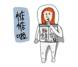 Ltyahey's Astronaut can anybody hear me? sticker #14246591