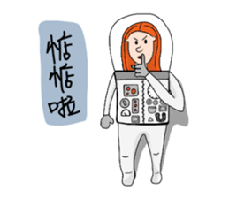 Ltyahey's Astronaut can anybody hear me? sticker #14246591