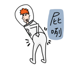 Ltyahey's Astronaut can anybody hear me? sticker #14246593