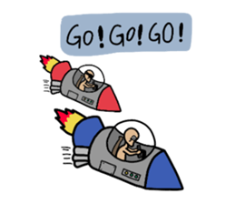 Ltyahey's Astronaut can anybody hear me? sticker #14246596