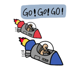 Ltyahey's Astronaut can anybody hear me? sticker #14246596