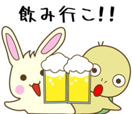 Usagi & Kame 2 sticker #14246723