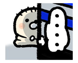 The creature from whom hair grows sticker #14247085