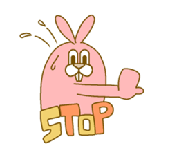 Medium mammal pink10 sticker #14247345