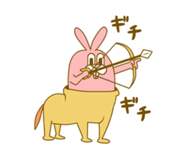 Medium mammal pink10 sticker #14247354