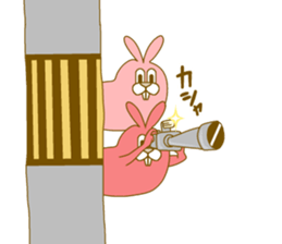 Medium mammal pink10 sticker #14247359