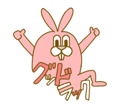 Medium mammal pink10 sticker #14247376