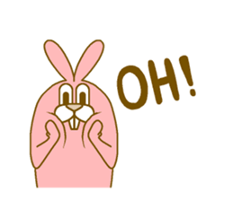 Medium mammal pink10 sticker #14247379