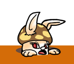Mushroom-Rabbit sticker #14248029