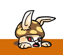 Mushroom-Rabbit sticker #14248029
