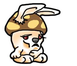Mushroom-Rabbit sticker #14248033