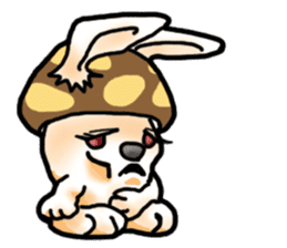 Mushroom-Rabbit sticker #14248033