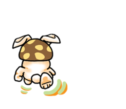 Mushroom-Rabbit sticker #14248035