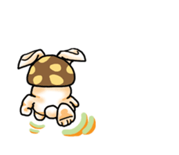 Mushroom-Rabbit sticker #14248035
