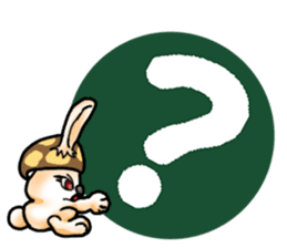 Mushroom-Rabbit sticker #14248036