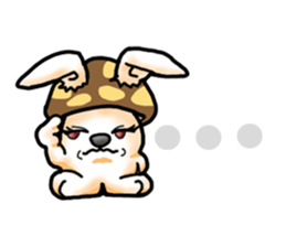 Mushroom-Rabbit sticker #14248042