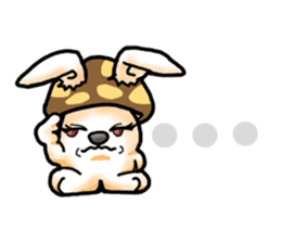 Mushroom-Rabbit sticker #14248042