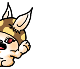 Mushroom-Rabbit sticker #14248043