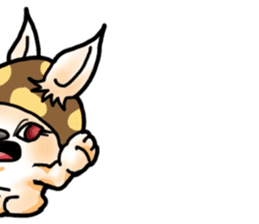 Mushroom-Rabbit sticker #14248043