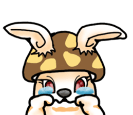 Mushroom-Rabbit sticker #14248047