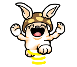 Mushroom-Rabbit sticker #14248049