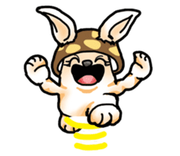 Mushroom-Rabbit sticker #14248049