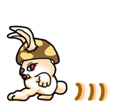 Mushroom-Rabbit sticker #14248051