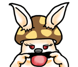 Mushroom-Rabbit sticker #14248053