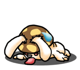 Mushroom-Rabbit sticker #14248056