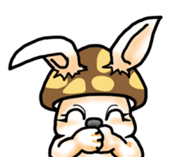 Mushroom-Rabbit sticker #14248057