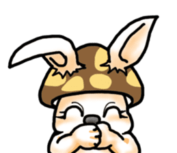 Mushroom-Rabbit sticker #14248057