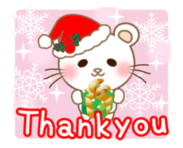 Panda cat, Pan'nya christmas and newyear sticker #14248239