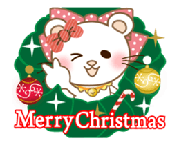 Panda cat, Pan'nya christmas and newyear sticker #14248242