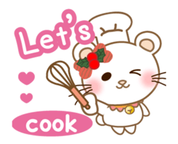 Panda cat, Pan'nya christmas and newyear sticker #14248246