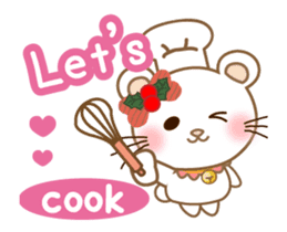 Panda cat, Pan'nya christmas and newyear sticker #14248246