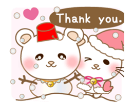 Panda cat, Pan'nya christmas and newyear sticker #14248256