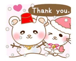 Panda cat, Pan'nya christmas and newyear sticker #14248256