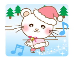 Panda cat, Pan'nya christmas and newyear sticker #14248257