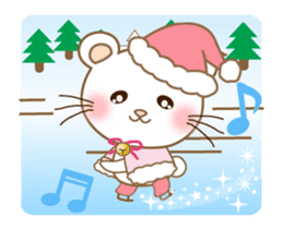 Panda cat, Pan'nya christmas and newyear sticker #14248257