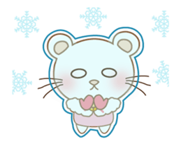 Panda cat, Pan'nya christmas and newyear sticker #14248260