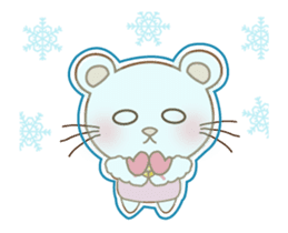 Panda cat, Pan'nya christmas and newyear sticker #14248260