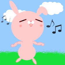 Pinky the little rabbit sticker #14248323