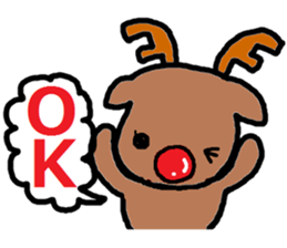 Christmas sticker of Atsuko. sticker #14248548