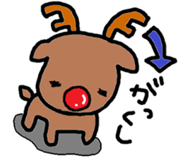 Christmas sticker of Atsuko. sticker #14248557