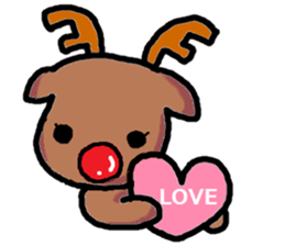 Christmas sticker of Atsuko. sticker #14248565