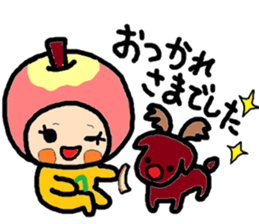 Christmas sticker of Atsuko. sticker #14248572
