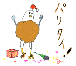 Mr.Deep-fried chicken sticker #14248599