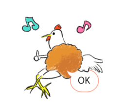 Mr.Deep-fried chicken sticker #14248600